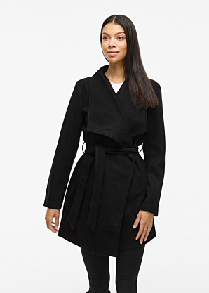 Весенне-осеннее пальто без утеплителя Cooley Collar Belt Vila