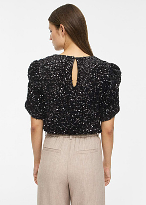 Блуза Believe O-Neck Puff Sequins Vila