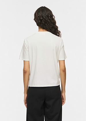 Vila Rt T-särk Orda O-Neck Flounce