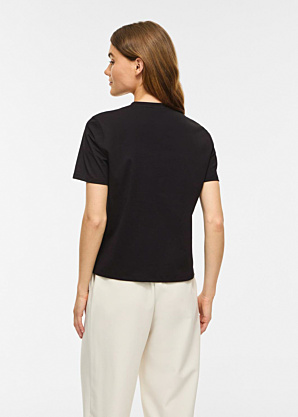 Vila Rt T-särk Orda O-Neck Flounce