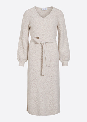 Vila kootud kleit Cleo V-Neck Cable