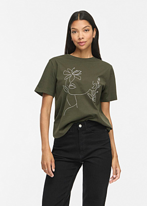 Vila T-särk Sybil O-Neck Artistic