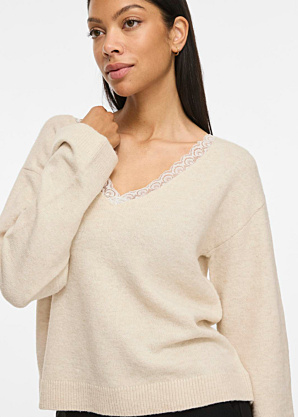 Кофта Liga V-Neck Rev Lace Vila