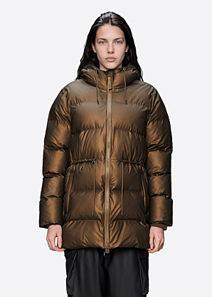Rains tepitud talvejope Alta Long Puffer String W3T4