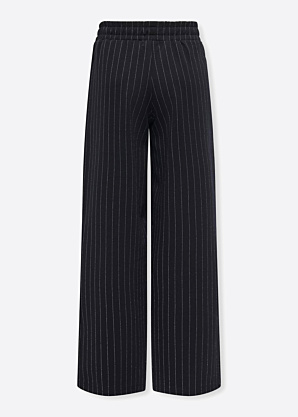 Длинные брюки Vera Striped Lurex Wide