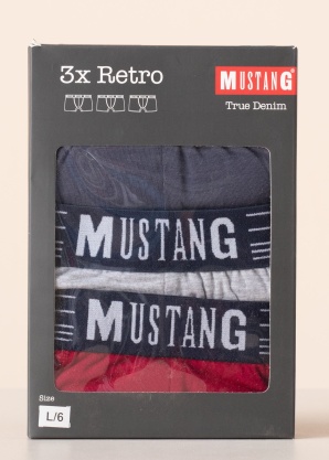 Боксеры 3 пары Tyler Sport в коробке Mustang