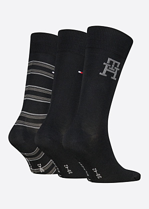 Tommy Hilfiger sokid Monogram Stripe 3 Pack kinkekarbis