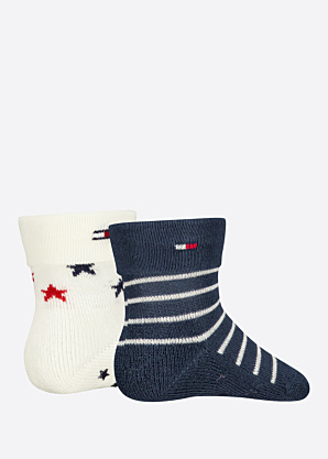 Tommy Hilfiger sokid Fold Over Abs 2 Pack
