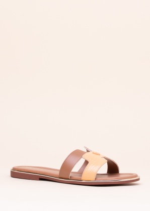 Liu Jo Sally 716 – Slipper Donna In Pelle Bianca – Tacco Zeppa 2 Cm – DS24LJ27 4A4711