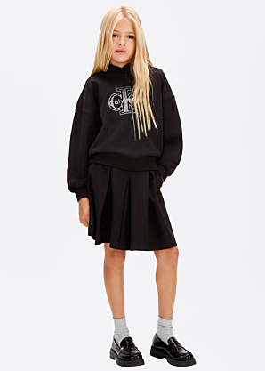 Юбка логотип Tape Pleated Punto Calvin Klein