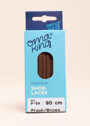 Шнурки  коричневый 90cm Oma King