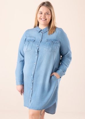 Джинсовое платье Sigga Ls Short Dress Mix Ga Cur Vero Moda Curve