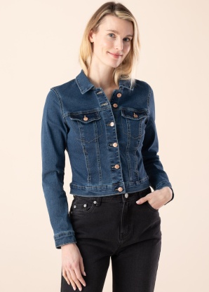 Vero Moda tagi Luna Ls Slim Dnm Jacket Mix Ga