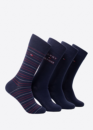 Носки Stripe 4 Pack в подарочной коробке Tommy Hilfiger