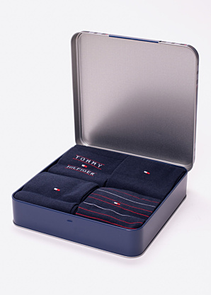 Носки Stripe 4 Pack в подарочной коробке Tommy Hilfiger