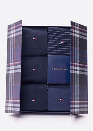 Носки Stripe 5 Pack в подарочной коробке Tommy Hilfiger