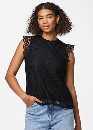 Топ Olline Sl Lace Top Wvn Pieces
