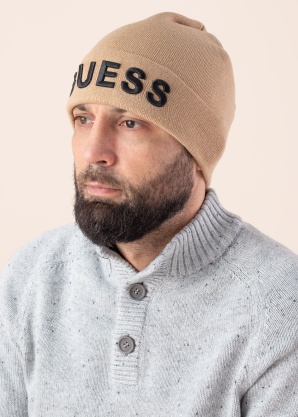 Зимняя шапка Maxi логотип Guess