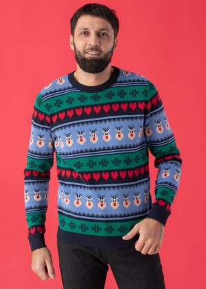 Pull Noël Jack & Jones Jolly - Sweat-shirt Homme Style Festif