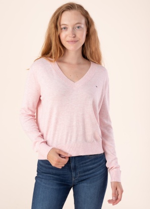 Tommy Jeans kampsun Tjw Essential Vneck Sweater Ext