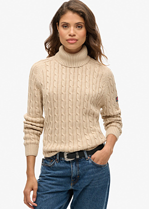 Кофта Slouchy Cable Roll Neck SuperDry