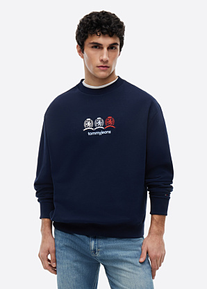 Tommy Jeans pusa Rlx Multi Crests Cneck