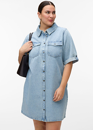 Джинсовое платье Jennie Vero Moda Curve