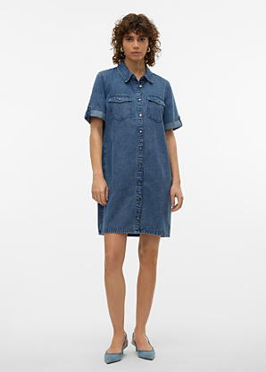 Vero Moda teksakleit Jennie Ss Short Denim Dress Ga