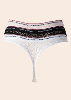 Стринги 3 пары в коробке Tommy Hilfiger