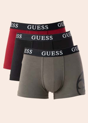 Guess bokserid 3 paari Joe Placed Logo karbis