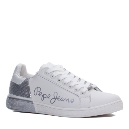 Pepe Jeans nahast tennised Brompton, Valge, Hõbedane WEEKEND