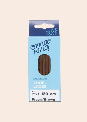 Шнурки коричневые 120cm Oma King
