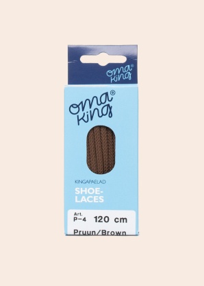 Шнурки коричневые 120 СМ Oma King