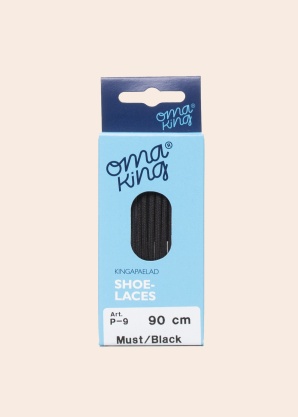Шнурки черные 90cm Oma King
