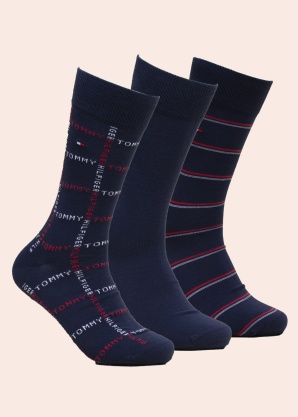 Tommy Hilfiger sokid 3 paari kinkekarbis
