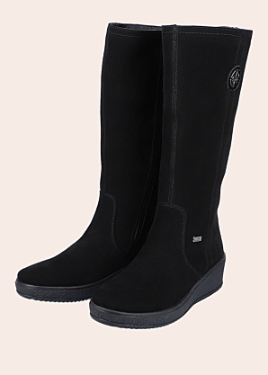 Замшевые сапоги Rieker