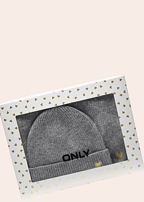 Комплект зимней шапки и шарфа Avery в подарочной коробке Only