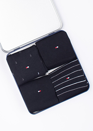 Носки 4 пары в подарочной коробке Tommy Hilfiger