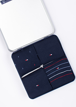 Носки 4 пары в подарочной коробке Tommy Hilfiger