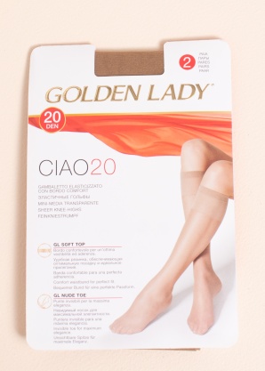 Гольфы 2 пары Ciao 20 den Golden Lady