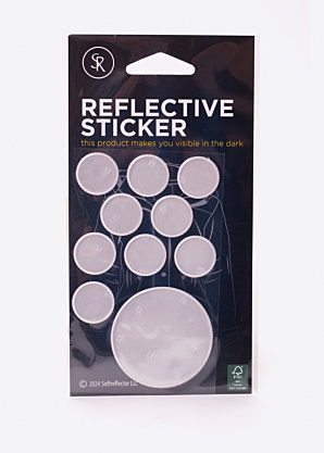 Softreflector Helkurkleebiste komplekt Nature Rounds White