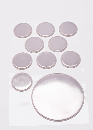 Softreflector Helkurkleebiste komplekt Nature Rounds White