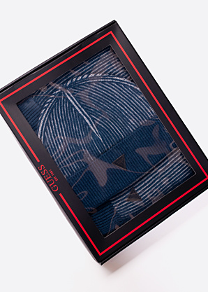 Комплект из шапки и шарфа в подарочной коробке Guess