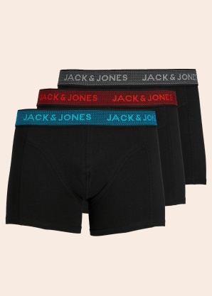 Боксеры 3 пары Waistband в коробке Jack & Jones
