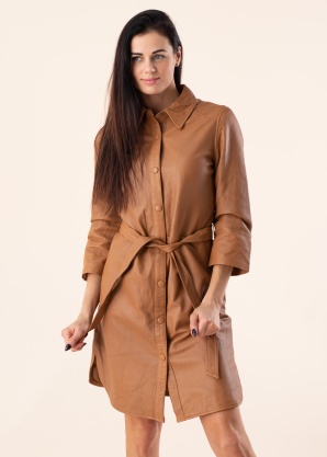 b.young  кожаное платье Dara 