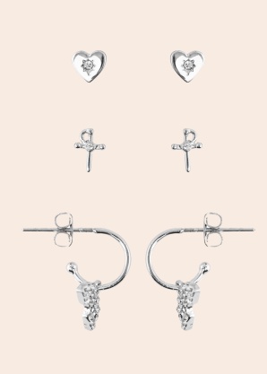 Серьги Pieces Armany 3 пары