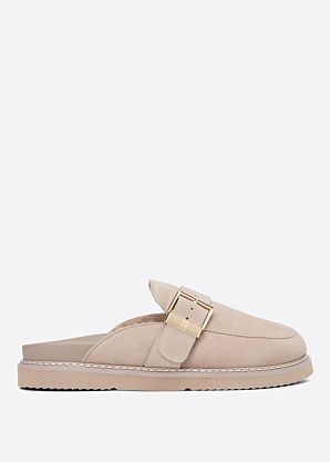 Tommy Hilfiger sandaalid Buckle Fur Suede Mule