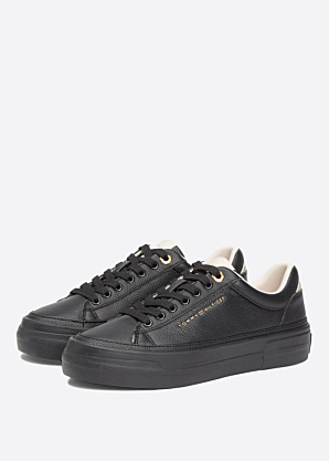 Тенниски Platform Sneaker Tumbled Ltr Tommy Hilfiger